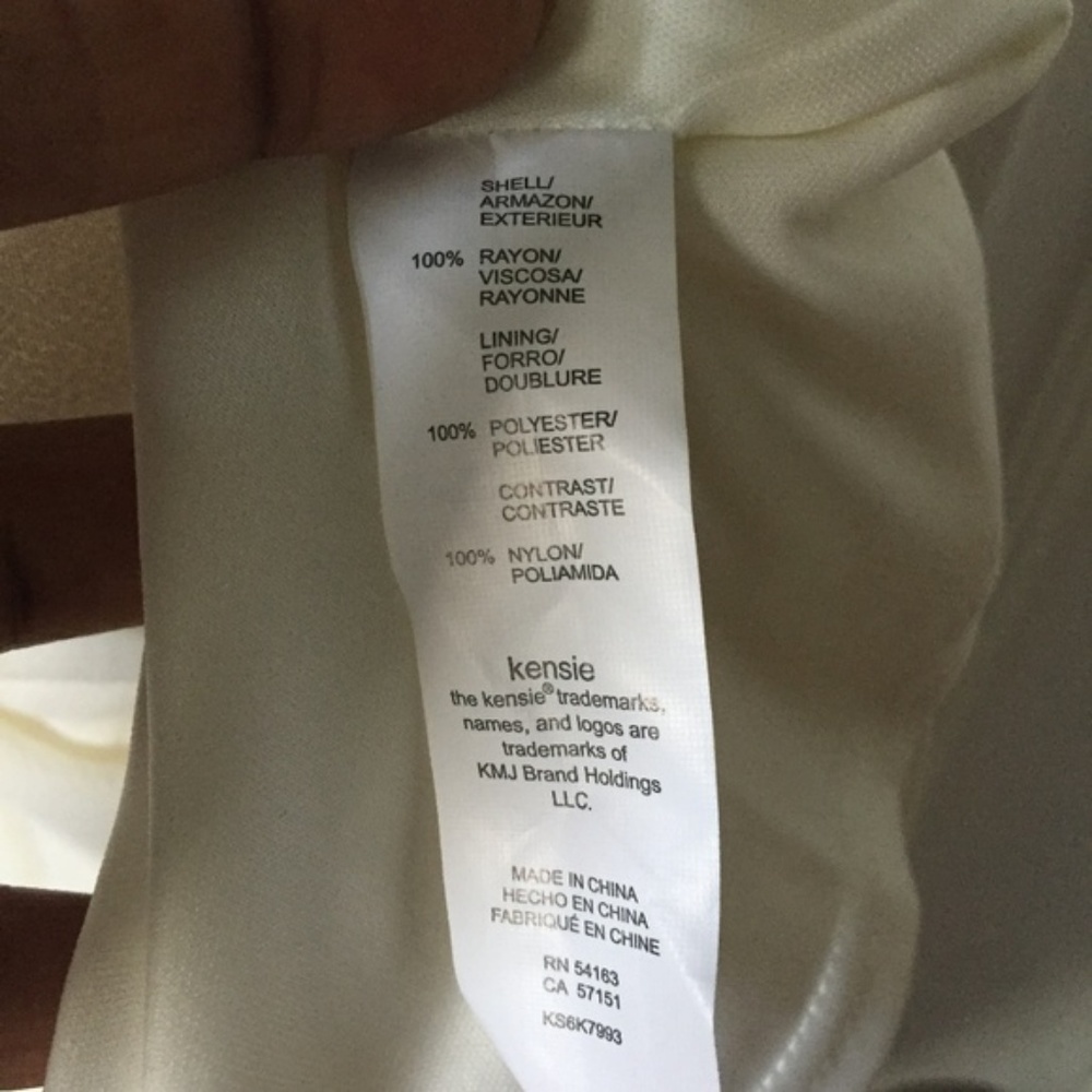 New Lace Back Textured Crepe Dress by Kensie - Picture 6 of 8